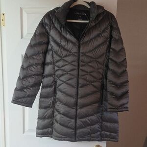 Calvin Klein Women's Gray Puffer Coat